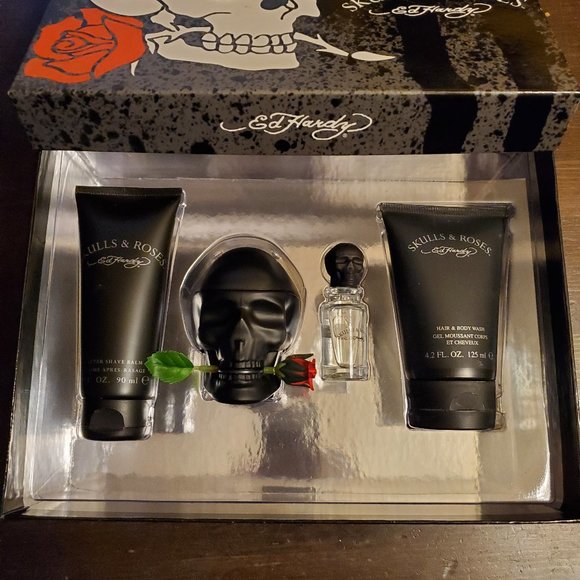 Ed Hardy Skulls and Roses mens gift box - Picture 3 of 3